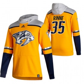 Nashville Predators Pekka Rinne 35 2020-21 Reverse Retro Hoodie Sawyer - Mannen